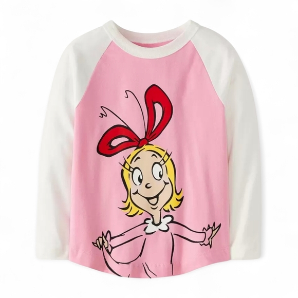 Hanna Andersson Other - Hanna Andersson Cindy Lou Who Grinch Basebell Tee Raglan 5 Girls